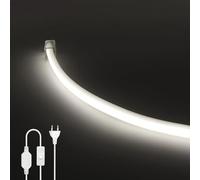 Wisada 220V COB LED Tira de Luces [4M, Blanco 6000-6500K]，288 LEDs/m Cortable Silicona FCOB LED Neón Tira CRI85+，IP68 Impermeable Flexible，Hogar/Tienda de Iluminación Decorativa