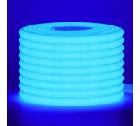 Wisada 220V COB LED tira de neón，4m azul，Tira de LED FCOB flexible, impermeable y recortable，Diseño DIY，Ideal para decorar dormitorios, salones, salas de juegos, cocinas y tiendas