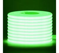 Wisada 220V COB LED tira de neón，5m verde，Tira de LED FCOB flexible, impermeable y recortable，Diseño DIY，Ideal para decorar dormitorios, salones, salas de juegos, cocinas y tiendas