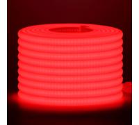 Wisada 220V COB LED tira de neón，6m rojo，Tira de LED FCOB flexible, impermeable y recortable，Diseño DIY，Ideal para decorar dormitorios, salones, salas de juegos, cocinas y tiendas
