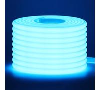 Wisada 220V COB LED tira de neón，8m azul hielo，Tira de LED FCOB flexible, impermeable y recortable，Diseño DIY，Ideal para decorar dormitorios, salones, salas de juegos, cocinas y tiendas