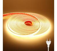 Wisada 220V COB Tira LED[2M,Blanco Cálido 3000-3500K],288 LEDs/m Cortable Silicona FCOB LED Rope Light CRI90+,Estanco Flexible,Navidad,Fiesta,Boda,Halloween Hogar/Tienda Decoración Iluminación