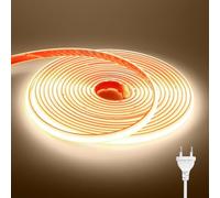Wisada 220V COB Tira LED[6M,Blanco Natural 4000-4500K],288 LEDs/m Cortable Silicona FCOB LED Rope Light CRI90+,Estanco Flexible,Navidad,Fiesta,Boda,Halloween Hogar/Tienda Decoración Iluminación