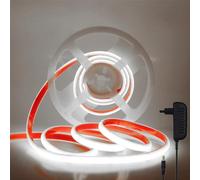 Wisada 24V Tira de LED COB, Alto brillo 288 LED/m, IP67 Impermeable, Tiras LED Cable Luces LED, Cada Corte de 50 cm, Luz de Cuerda Flexible para exterior interior