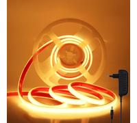 Wisada 24V Tira de LED COB, Alto brillo 288 LED/m, IP67 Impermeable, Tiras LED Cable Luces LED, Cada Corte de 50 cm, Luz de Cuerda Flexible para exterior interior