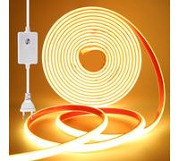 Wisada 288 LED/m tira de neón LED COB regulable CRI85+,IP65 resistente al agua,flexible,AC220-240V,recortable,diseño DIY,iluminación decorativa para el hogar y tiendas [15m, blanco cálido 3000K]