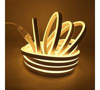 Wisada SMD2835 tira de neón LED regulable CRI85+, 120 LED/m, IP65 resistente al agua y flexible, AC220-240V, recortable, diseño DIY, decoración para el hogar y tiendas [6m, blanco natural 3000K]