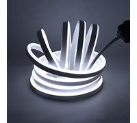 Wisada SMD2835 tira de neón LED regulable CRI85+, 120 LED/m, IP65 resistente al agua y flexible, AC220-240V, recortable, diseño DIY, decoración para el hogar y tiendas [3m, Blanco 6000K]