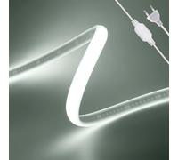 Wisada - Tira de LED COB [1M, Blanco 6000-6500K], 220V Cortable Impermeable Flexible FCOB LED Neón CRI90+, Decoración Dormitorio Cocina Hogar Tienda