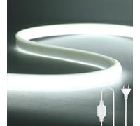 Wisada - Tira de luz LED COB [2M, Blanco 6000-6500K], 220V Cortable Impermeable Flexible FCOB LED Neón CRI90+, Decoración Dormitorio Cocina Tienda Hogar