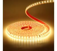 Wisada - Tira luminosa LED 220V SMD 2835, 120 LED/m, impermeable IP65, tira de luz flexible para linternas de techo, salón, cocina, decoración (blanco cálido (3000-3500K), 10M)