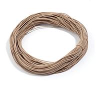 Wisafory 1 mm x 100 yardas banda de goma elástica hilo pulsera cuerda arco iris cuerda de perlas bandas de goma para manualidades pulseras collares fabricación de joyas marrón claro