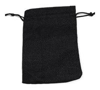 Wisafory 10 bolsas de yute, bolsas de lino, pequeñas bolsas de regalo con cordón, multicolores, bolsas de regalo, para bodas, fiestas, Navidad, manualidades, color negro, 10 x 14 cm