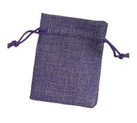 Wisafory 10 bolsas de yute pequeñas con cordón, bolsas de tela multicolor, para bodas, fiestas, Navidad, manualidades, color lila, 13 x 18 cm