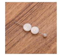 Wisafory 20 cuentas de letras de concha, charms de alfabeto con bloqueo de oro, alfabeto de la A a la Z para hacer joyas, pulseras, collares, llaveros, I