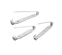 Wisafory 200 unidades de broches imperdibles de seguridad pin de metal broches de seguridad broches de cierre seguro broche de seguridad para joyas y manualidades 30 mm