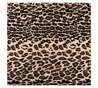 Wisafory Tela de estampado de leopardo, 100 x 150 cm, terciopelo, patchwork, diseño de animales de la selva salvaje, tela decorativa para acolchar, tela de costura, venta por metros, para