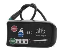 Wisboey Pantalla de Bicicleta EléCtrica 36V 48V Ebike Ligent Panel de Control Pantalla LCD LED880 Controlador Impermeable para KT
