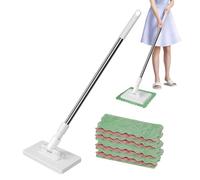 Wischmop Set, Ergonomischer Rutschfester Griff Mit Handschuhen, Abnehmbarer Küchenmopp Zur Bodenreinigung, Für Innen- Und Außenbereich Zuhause Küche Wohnung Büro Schule Klassenraum Hotel