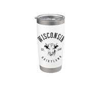 Wisconsin Americas Dairyland Vaso térmico de acero inoxidable de doble pared