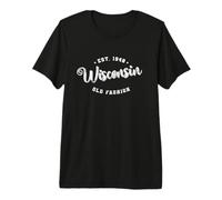 Wisconsin Estado de América Estados Unidos País Camiseta Premium
