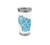 Wisconsin Estados Unidos América Estado Vaso térmico de acero inoxidable de doble pared
