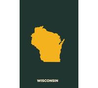 WISCONSIN GREEN AND GOLD - Premium Lined Journal | 6" x 9" | Soft Cover | 120+ Pages - Bold State Colours, Perfect for Game Day & Everyday Notes: A ... Football Season, or Thoughtful Gifts