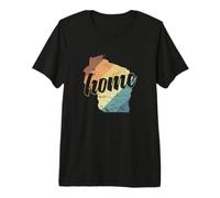 Wisconsin Home Estados Unidos América Estado Camiseta Premium