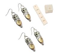 Wisdom in Every Detail - Pendientes de búho hechos a mano, aretes de gota de búho vintage hechos a mano, regalos de joyería de otoño para mujer, talla única