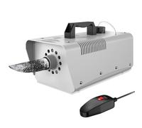 Wisdomlit Máquina de nieve, máquina de copo de nieve de 650 W, máquina de nieve artificial con controlador con cable para interiores y exteriores, escenario, DJ, fotografía, fiesta de Navidad (gris)