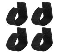 Wisdompro - Cinturón de seguridad, 4 piezas de fijación de cinturón para cinturón de 2 a 2 1/4 pulgadas de ancho, accesorios de equipo militar de policía de seguridad, color negro