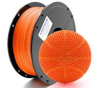 WISDREAM FlexiTough - Filamento flexible, naranja, desarrollado específicamente para pelotas de baloncesto sin aire impresas en 3D, 1,75 mm, 1 kg, compatible con la mayoría de impresoras FDM
