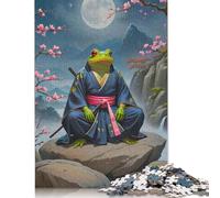 Wise Frog Samurai Painting Puzzle 1000 Piezas, Rompecabezas Para Adultos, Rompecabezas Imposable, Rompecabezas Juego De Habilidad Para Toda La Familia, Rompecabezas Para Adultos, Rompecabezas 1000pcs