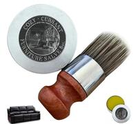 Wise Owl - Bálsamo para muebles, bálsamo para muebles con cepillo de cerdas de jabalí, limpiador de cuero multiusos, hidratación de larga duración para evitar la sequedad y el agrietamiento (1 unidad)