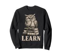 Wise Owl Learn Books Student Back To School Reading Sudadera