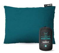 Wise Owl Outfitters Almohada de viaje de espuma viscoelástica para dormir en avión, senderismo, mochileros y uso al aire libre, pequeña y portátil para adultos, coche, campamento y tienda de campaña