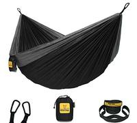 Wise Owl Outfitters Hamaca de Camping - Hamacas de tamaño Individual o Doble para Interiores y Exteriores con Bolsa de Almacenamiento - Accesorios de Viaje y mochileros