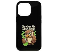 Wise Owl Too Good For Bad Brew Funny Bird Design Carcasa para iPhone 13 Pro