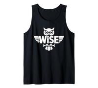Wise Owl Word Art - Diseño de Maestros y Abuelos Camiseta sin Mangas