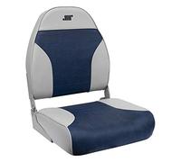Wise Sabio 8 wd588 Serie Mid-Back Barco de Pesca Asiento con Logotipo, Gris y Azul