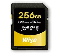 Wise SDXC UHS-II V90 256GB R:290MBs/W:260MBs WI-SD-N256