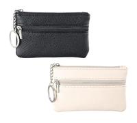 Wisebom 2 Piezas Monederos para Mujer, Mini Cuero Monedero para Mujer Monedero Hombre Pequeño Monedero Piel Mujer con 2 Compartimentos para Mujer Hombre