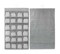 Wisebom 2 Piezas Organizador de Armario Colgante con 36 Bolsillos de Malla, Organizador de Ropa Interior Doble Cara, Organizador de Armario Ahorra Espacio para Sujetadores Ropa Interior Calcetines