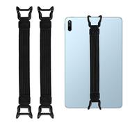 Wisebom 2 piezas Universal antideslizante mango agarre Tablet handloops titular, lazo de mano con correa elástica, portabilidad segura para todas las tabletas de 7-11" y lectores electrónicos, negro