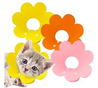 Wisebom 3Pcs Collar de Recuperación Gato Ajustable Collar Isabelino Conos de Recuperación para Mascotas Collar Protector para Perros Gato para Recuperación de Cirugía Heridas M