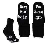 Wisebom Calcetines Divertidos Regalos Divertidos para Hombres y Mujeres Calcetines Personalizados "Don't Wake Me Up" Regalos Originales Calcetines Deportivos de Algodón Calcetines Casuales