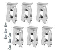 Wisebom Clips de Gancho para Cinturón de Taladro Eléctrico, 6Pcs Ganchos de Repuesto para Cinturón con Tornillos, Clip de Cinturón de Acero Inoxidable Compatible con Makita