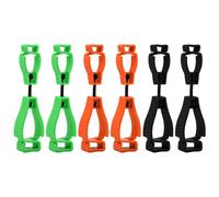 Wisebom Clips para Guantes Soporte para Guantes, 6Pcs Plástico Pinzas para Guantes Sujetador para Guantes, Clip para Guantes de Trabajo de Seguridad para Llave Toalla