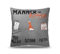 Wisebom Funda de Cojines 45x45cm Funda de Almohada con Bolsillo Funda de Almohada Divertida Gris Fundas de Cojines Fundas Cojines Decorativo, Regalos de Cumpleaños