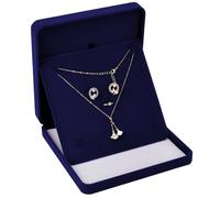 Wisebom Juego de joyas de terciopelo, caja organizadora de joyas de felpa, caja de regalo de terciopelo para mujer, joyería, pulsera, collar, aretes, anillo